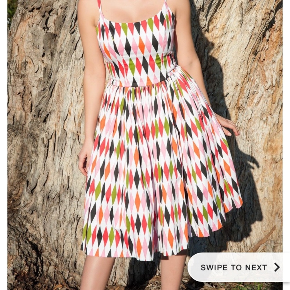 pinupgirl clothing harlequin dress ⭐️Price Firm⭐️